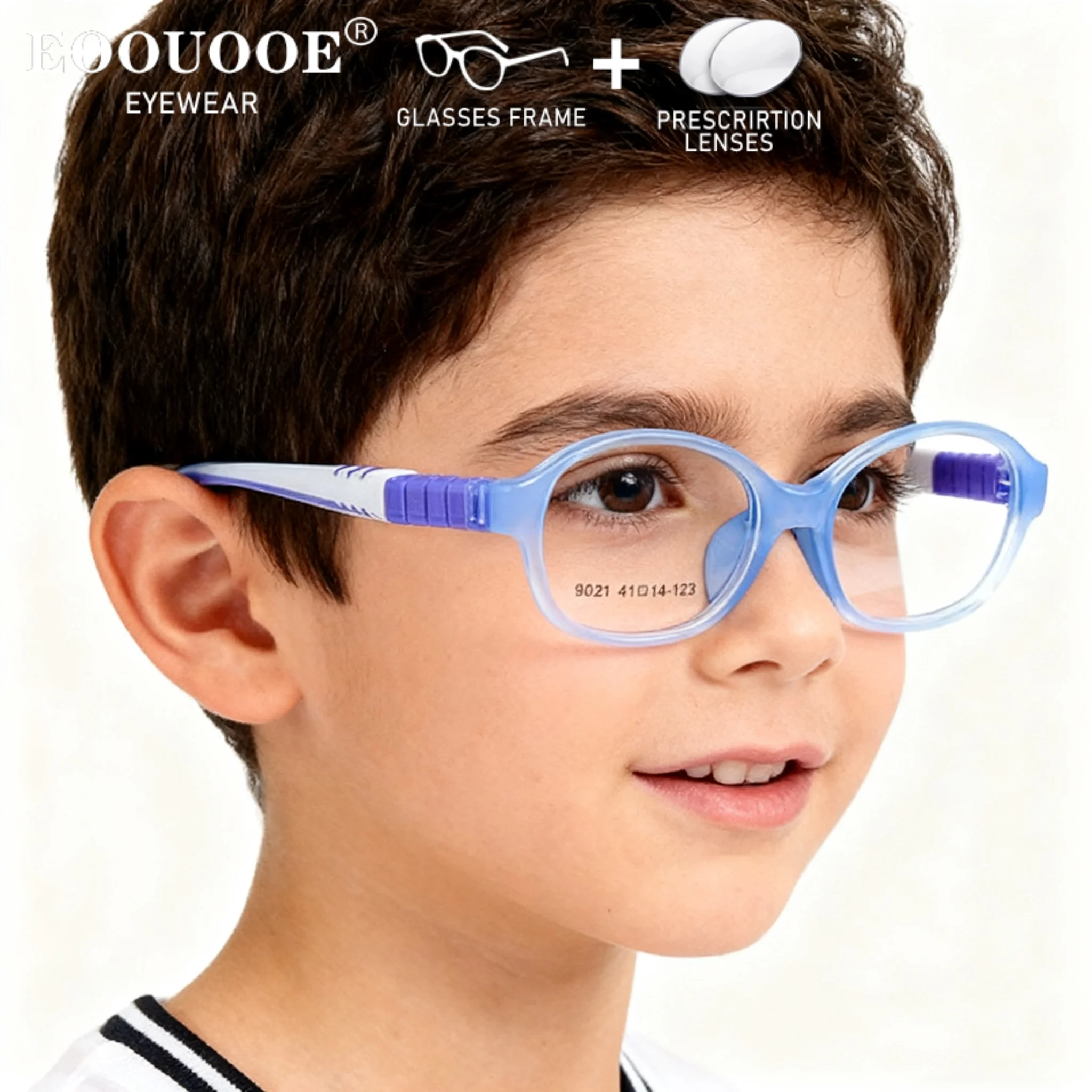 

Boys Girls Children Eyeglsses Prescription Glasses Blue Light Aspherical Myopia Hyperopia Lenses TR90 Rubber Spring Eyewear
