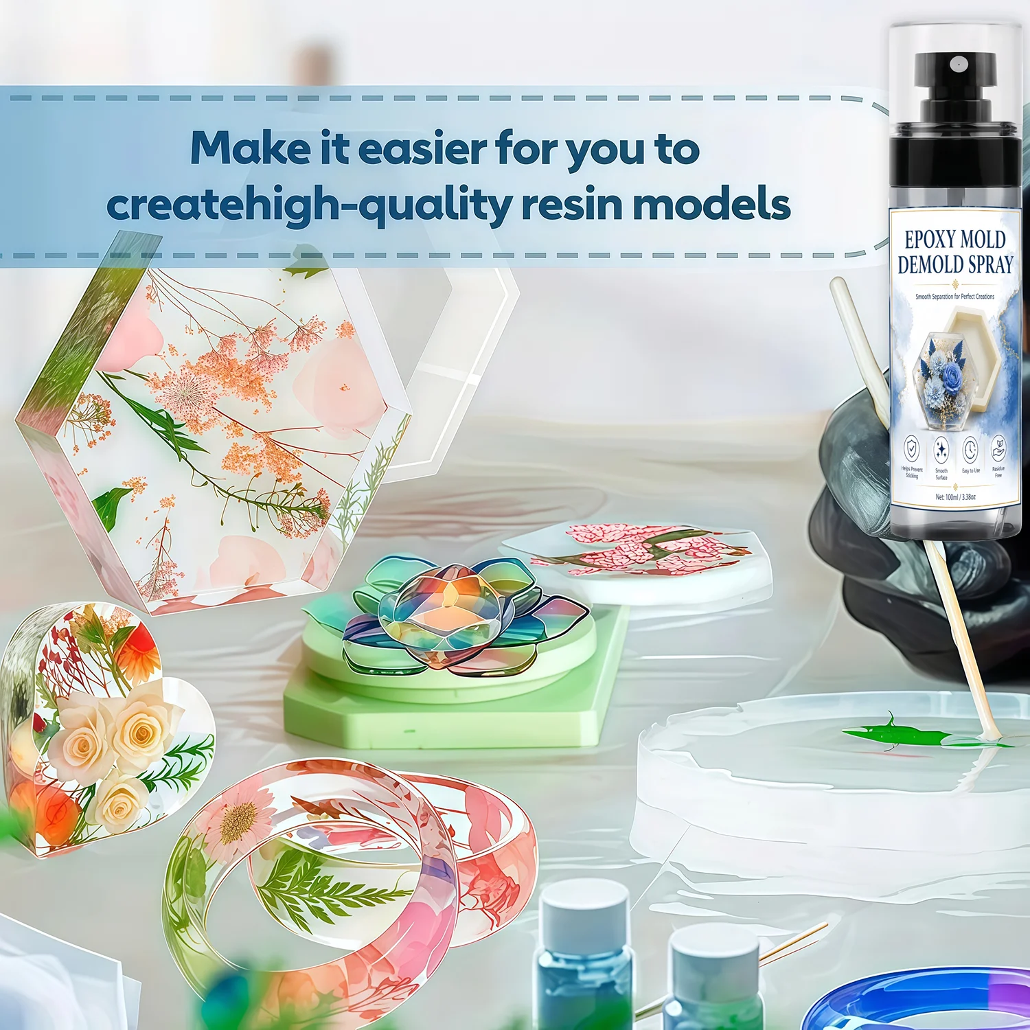 7oz/3.5oz Silicone Mold Releas - огляд і ціна Release Spray Silicone
