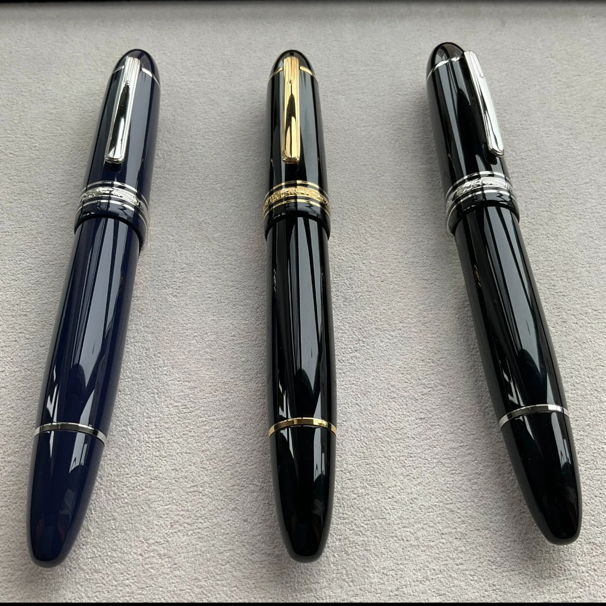 أعلى جودة MB # 149 مشبك ذهبي فضي قلم حبر أسود كبير رقم 8 بنك الاستثمار القومي ممارسة الأعمال الكتابة امتصاص الحبر