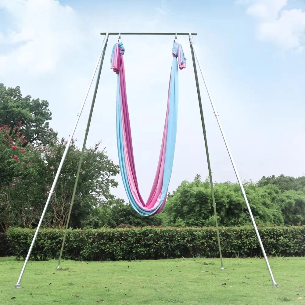 

AA 3.4 meters height adjustable aerial yoga bracket No punching outdoor hammock ring performance bracket