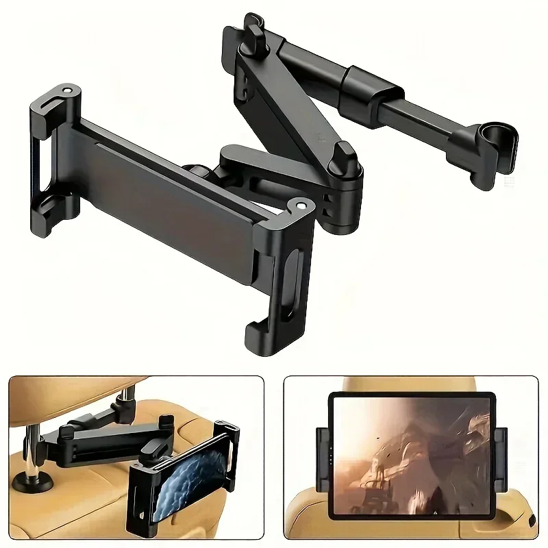 Auto Tablet Halter Rücksitz Kopfstütze Halterung Für IPad Air Pro 4-13 Zoll 360-Grad-Rotation Hinten Kissen Telefon klemme Ständer Universal – Detail 4