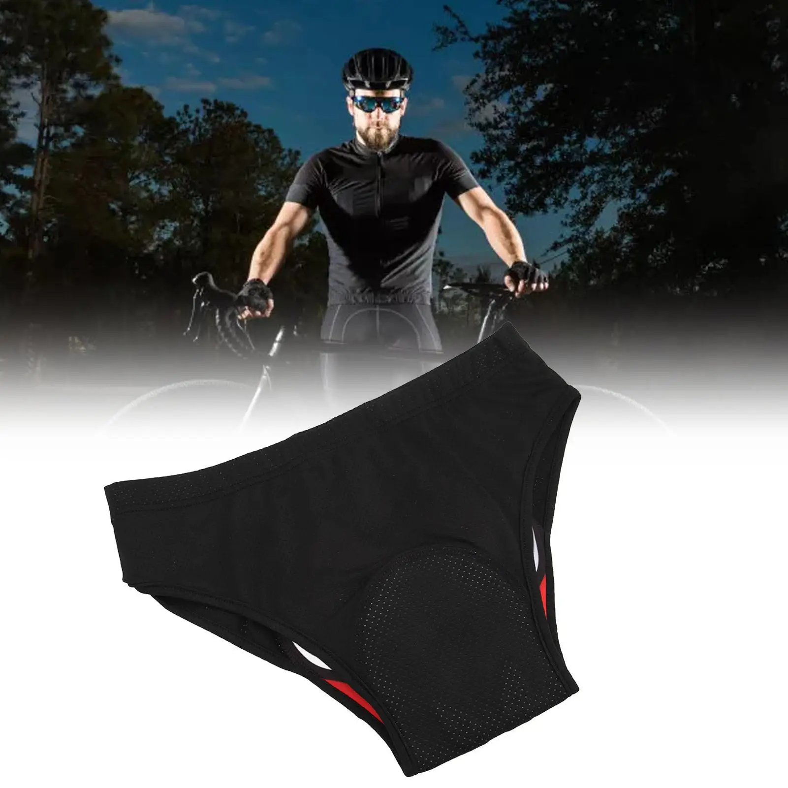 Men's Quick-Dry for cycling Underwear - Breathable Polyester, Comfortable Elastic Waistband, Triangle Design