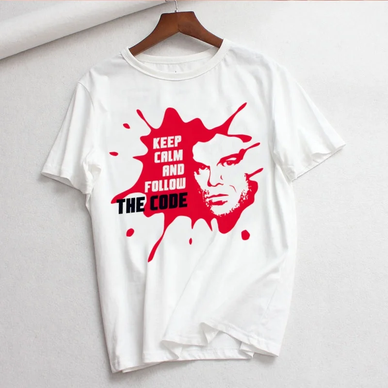 

Dexter MorganDexter Morgan, летняя модная рубашка, футболка с графическим рисунком, женские топы, футболки с круглым вырезом, забавная футболка для девочек