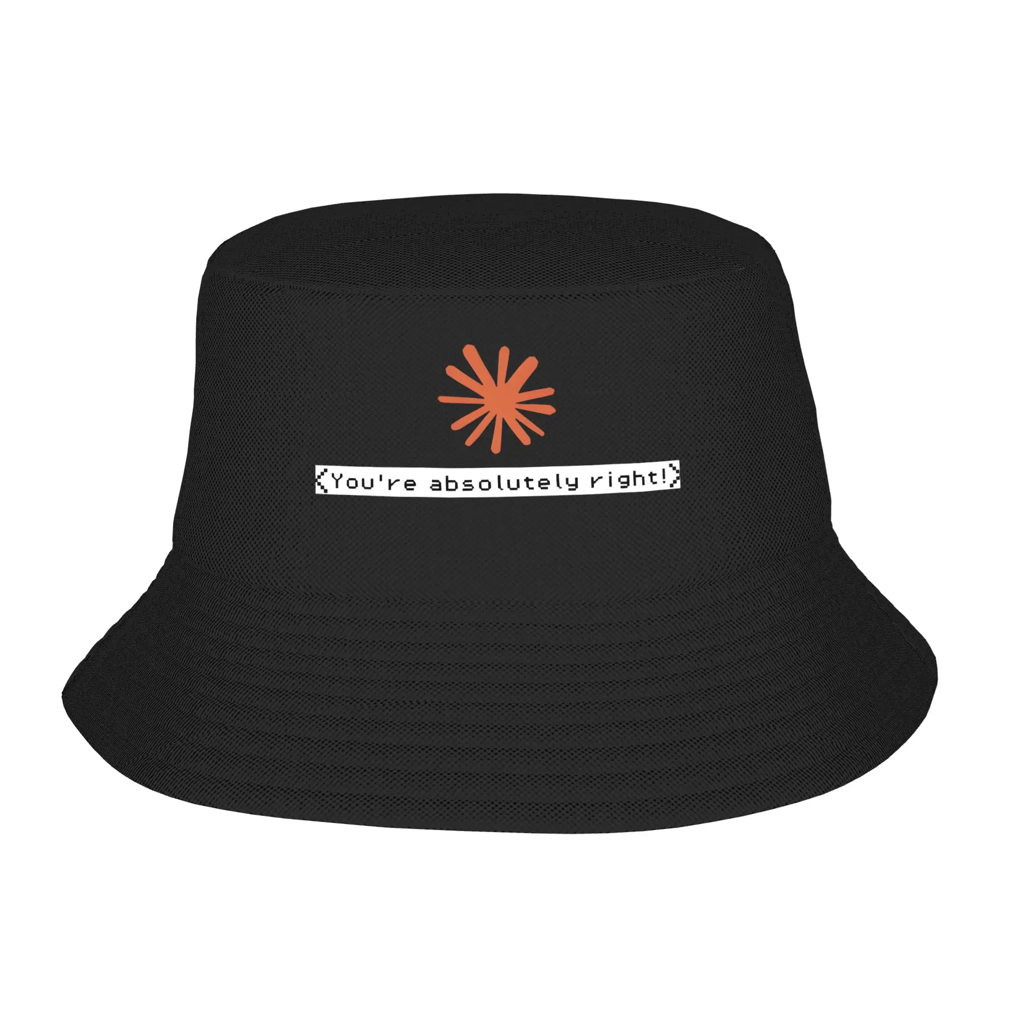Claude You're Absolutely Right Bucket Hat  Hip Hop Fisherman Caps For Men Women Retro Beach Travel Sunscreen Hats Foldable Cap