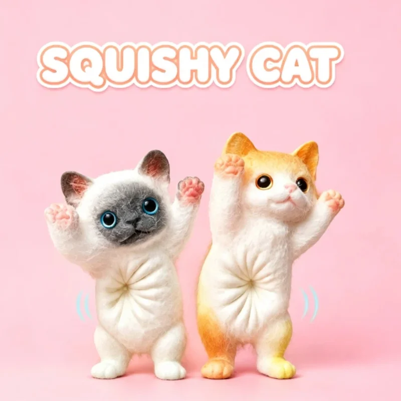 New Products Simulated Cat Pinching And Stress Relieving Toys Diy Creative Gifts Cute Ornaments As Birthday Surprises For Friend