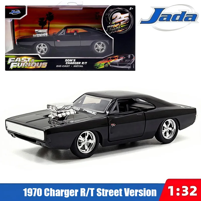 JADA Diecast Alloy 1/32 1970 Charger R/T Street Version Car Model Static Collection Decorated Souvenir Gift Hobby & Toys