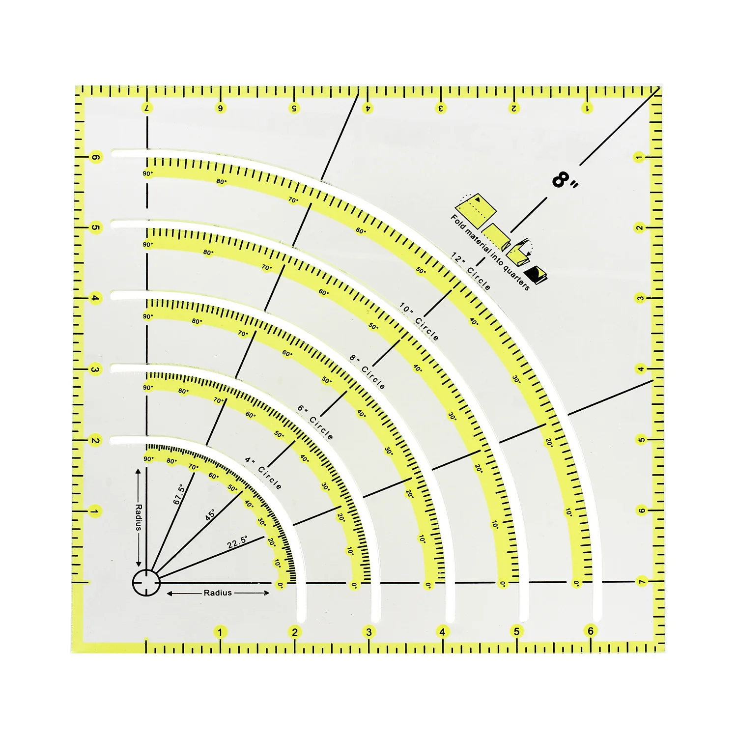 

Multi-functional Multi-angle Sewing Ruler Patchwork Cutting Ruler Quilting Tool Sewing Accessories