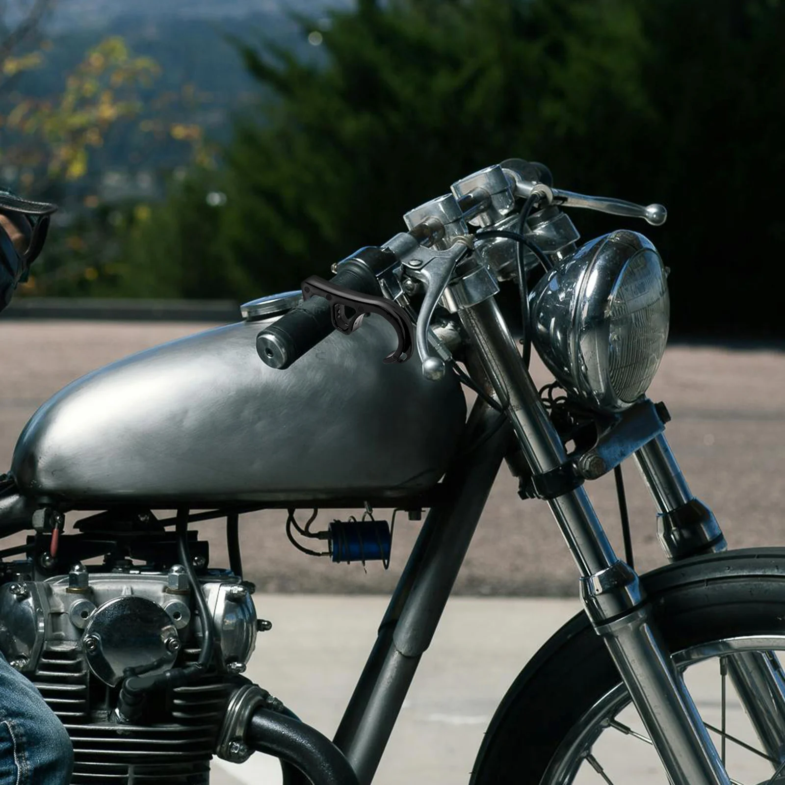 

2Pcs ABS Parking Brake Hook Motorcycle Handlebar Mount Lock Secure Stationary Anti-Theft Parking Solution Compact Design