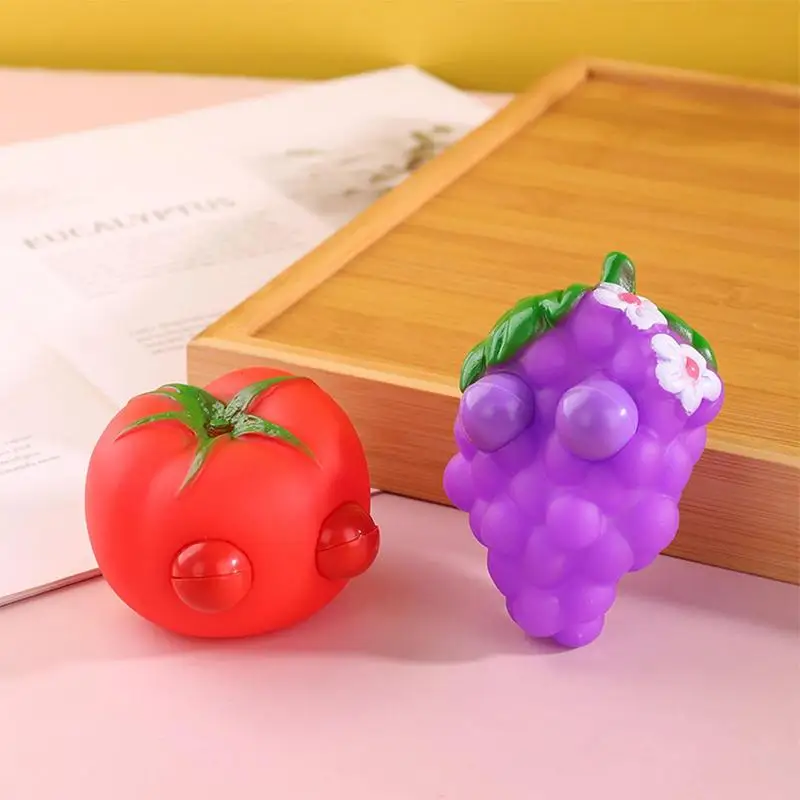 

Fruit Stress Balls Stress Reliever Fidget Sensory Toys Simulation Fruit Food Portable Fruit Squeezing Balls Cute Fruit Toys