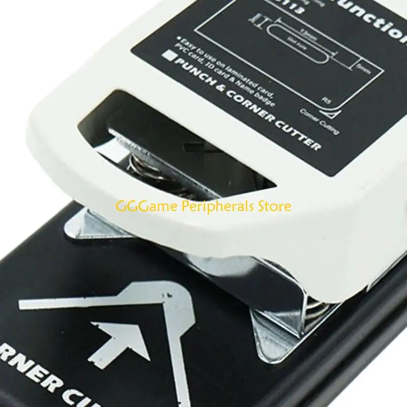 U55B Manual Card Corner Cutter and Lanyard Slot for Badge Cards, PVC Cards, Craft Paper, Photos, and Layered Materials for