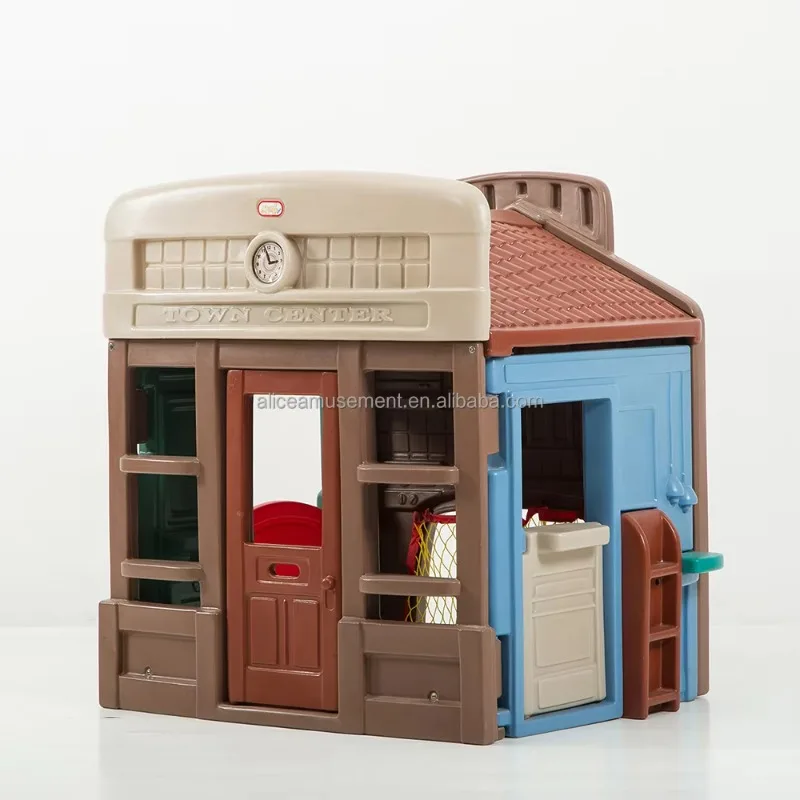 

Small and Beautiful Kids Garden Indoor Playhouses/colorful Plastic Play House /outdoor Children's Playing House Slide