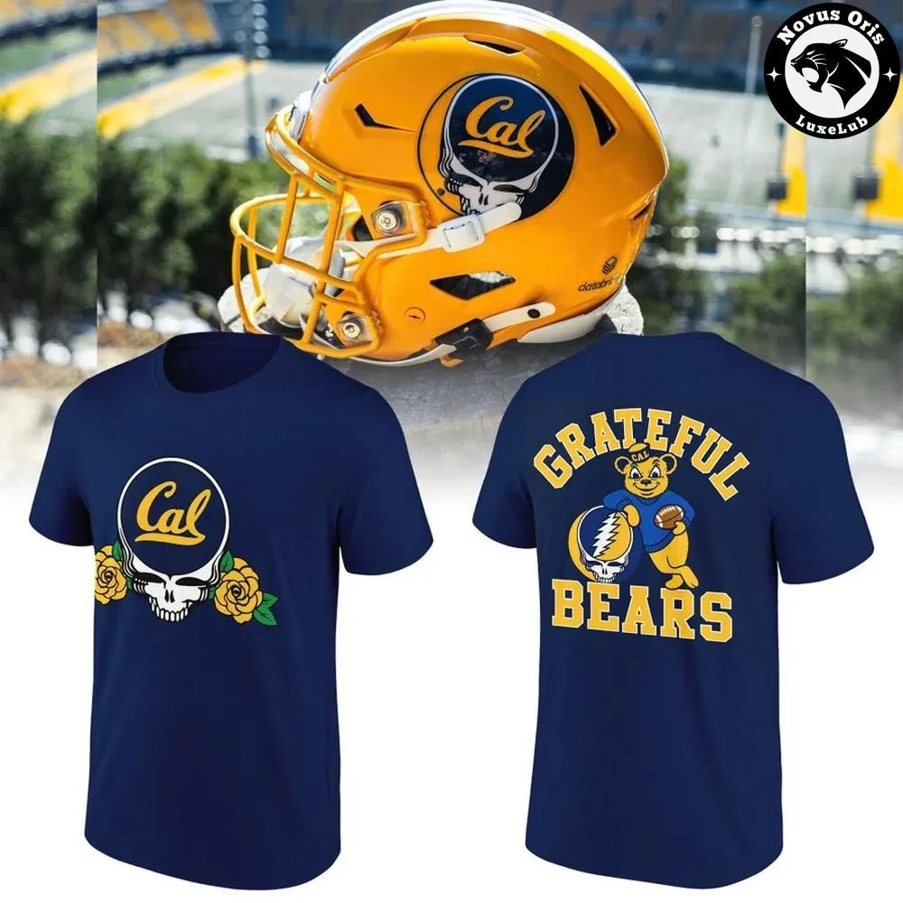 California Golden Bears Grateful Dead 2026 Graphic T-Shirt, College Sports Band Fusion Tee, Unisex Music Sports Fan Casual Tops