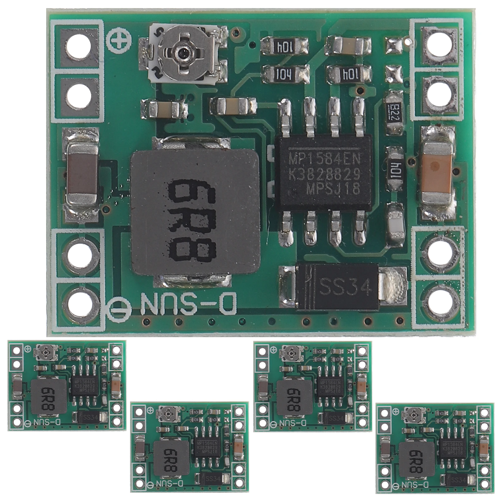 

5pcs 5V Output Power Supply Module Voltage Regulator Board Adjustable Converter -DC Step Down Power Accessories