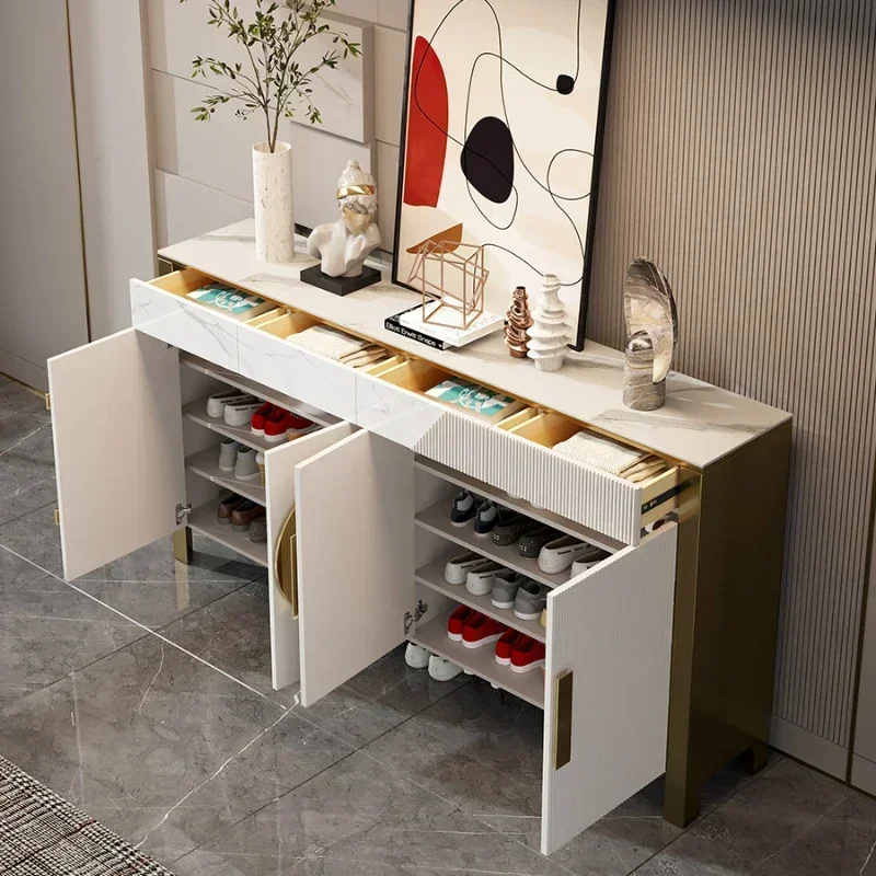 

Exquisite Nordic Shoe Cabinet Narrow Vertical Wooden Designer Shoe Cabinet High Quality Meuble Chaussures Furniture Living Room