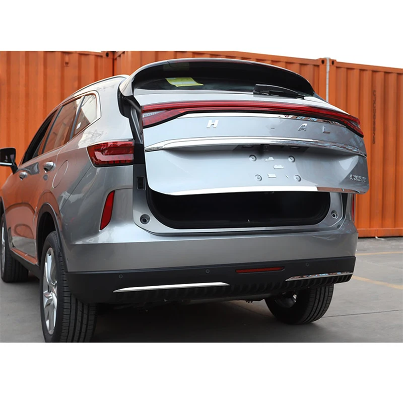 For Haval H6 3rd Gen 2021 2022 Stainless steel Car trunk tailgate rear bumper trim protective strip exterior accessories