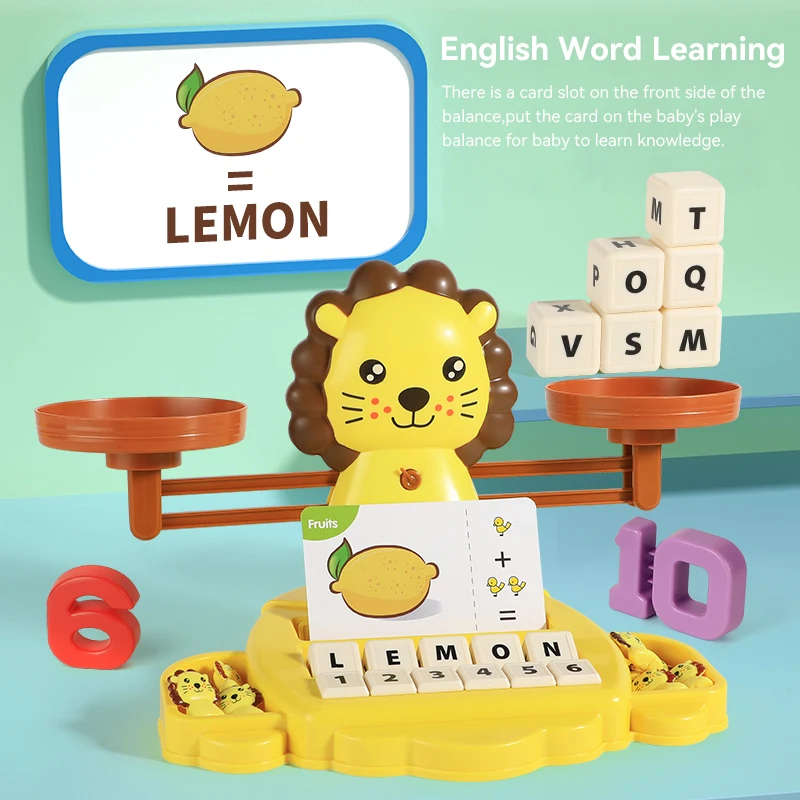 Poussin/hibou Balance Cool jouet mathématique pour enfants apprentissage éducatif Lion Balance échelle jouets apprentissage jeu de mathématiques jouet pour garçons filles