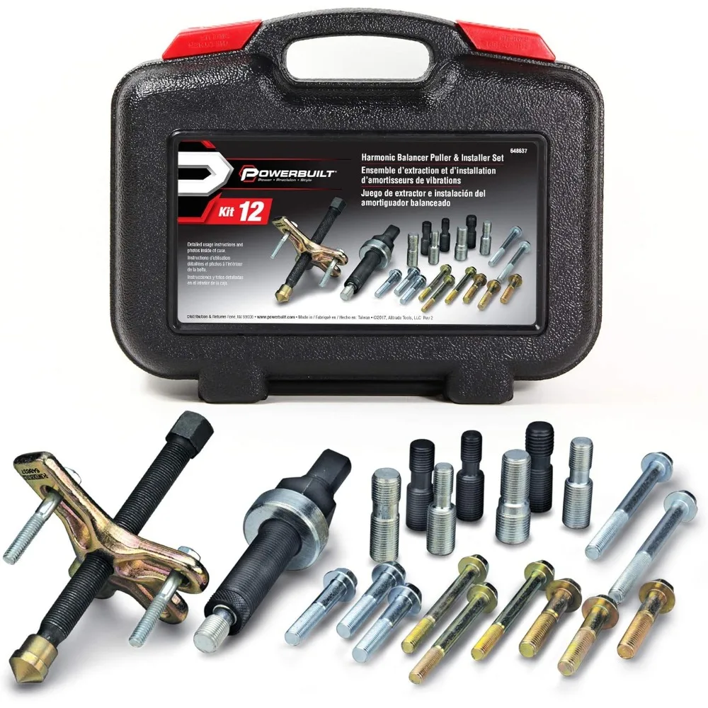 

Набор Powerbuilt для снятия и установки гармонических балансиров на автомобилях и легких грузовиках с футляром для хранения