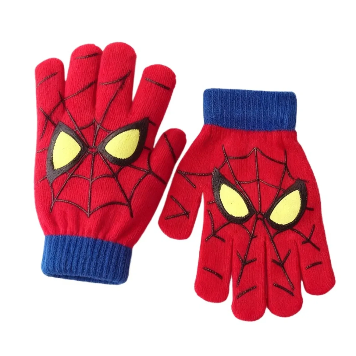 

*-* HOT Disney Spider-Man Marvel Kids Winter Warm Knitted Gloves 5-10Y Daily Wear Christmas Gift