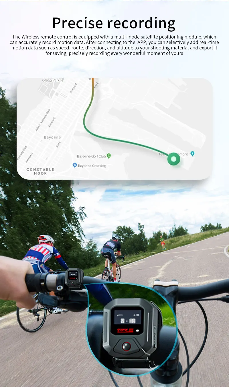Action 5 Pro GPS Bluetooth-Fernbedienung für DJI Action 6 4 Sportkamera-Zubehör 25M Drahtlose Fernbedienung Armbanduhr – Detail 5