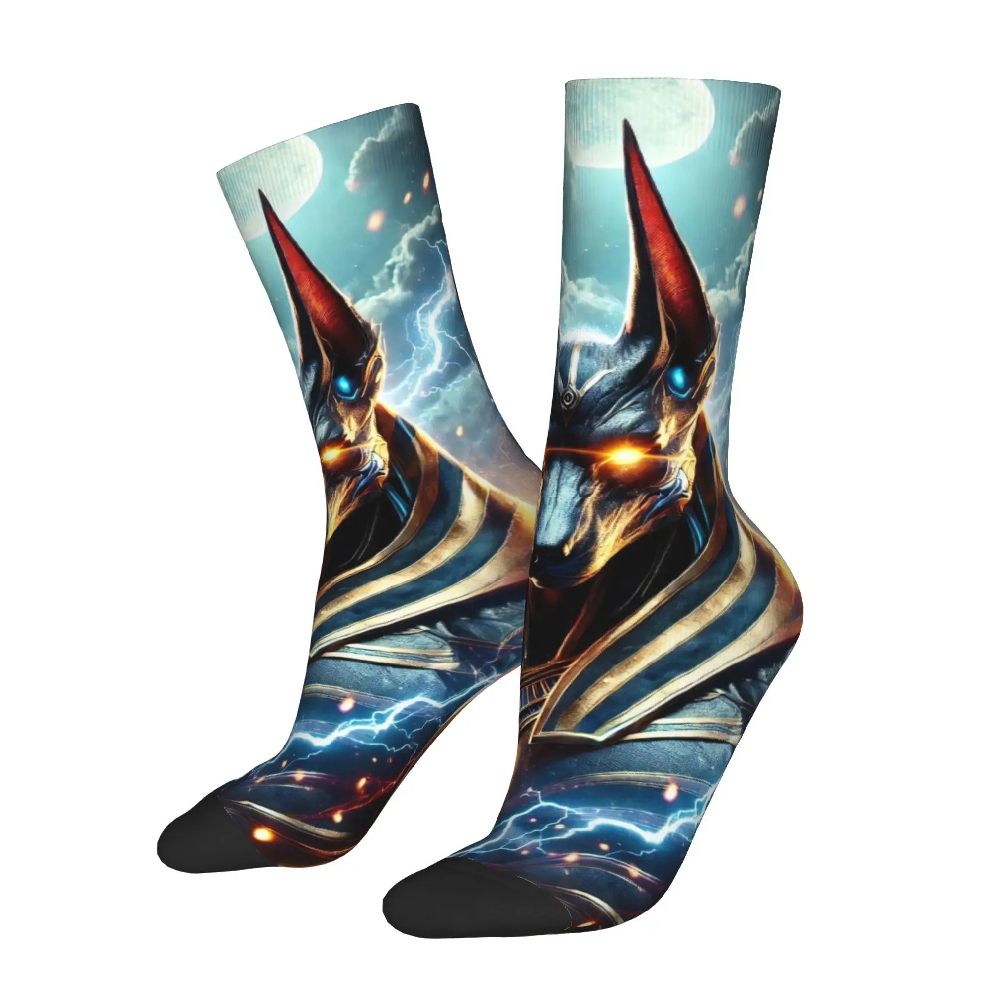 

Анубис Египетский Бог Мужчины Новинка Спортивные Носки Велосипедный Дизайн на Все сезоны