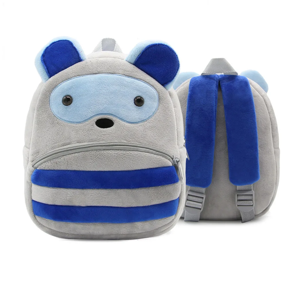 Cartoon Cute Plush Backpack Kids Unicorn Animal Bags Boy Girl School Backpack Outing Leisure Bag