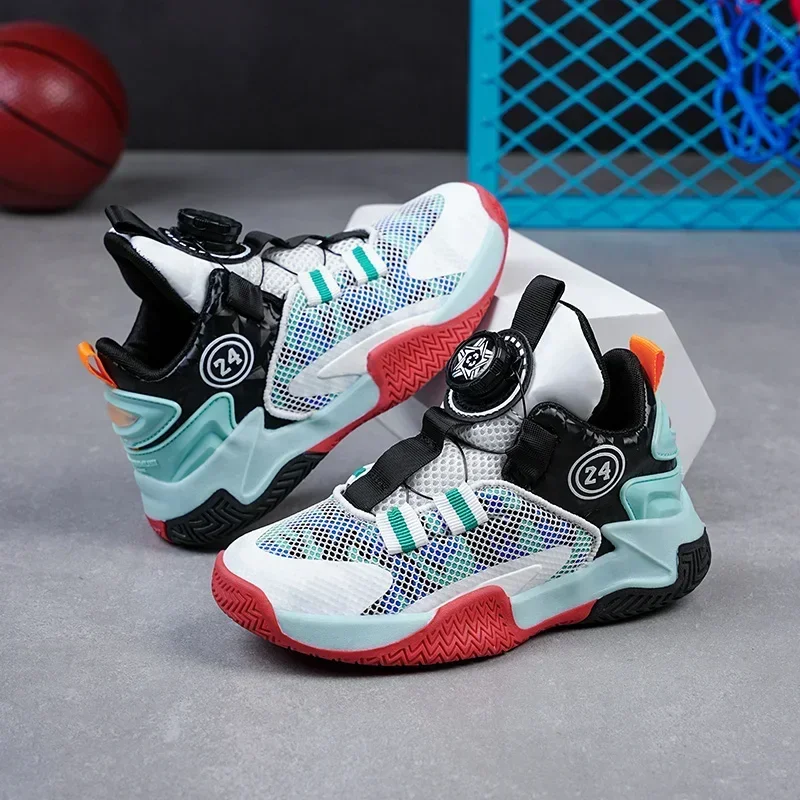 Parent-child Children Basketball Shoes Kid Sneakers Soft Comfort Ligh Shoe Girls Boy Breathable High-elastic Children Sport Shoe