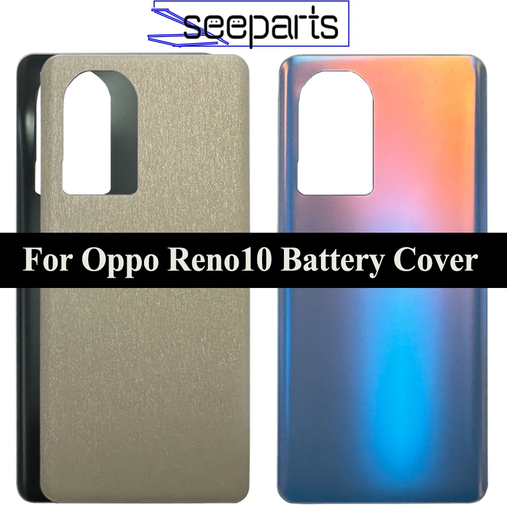 

Cover 6.7" For Oppo Reno10 CPH2531 Battery Cover Back Glass Panel Rear Housing Replacement Parts