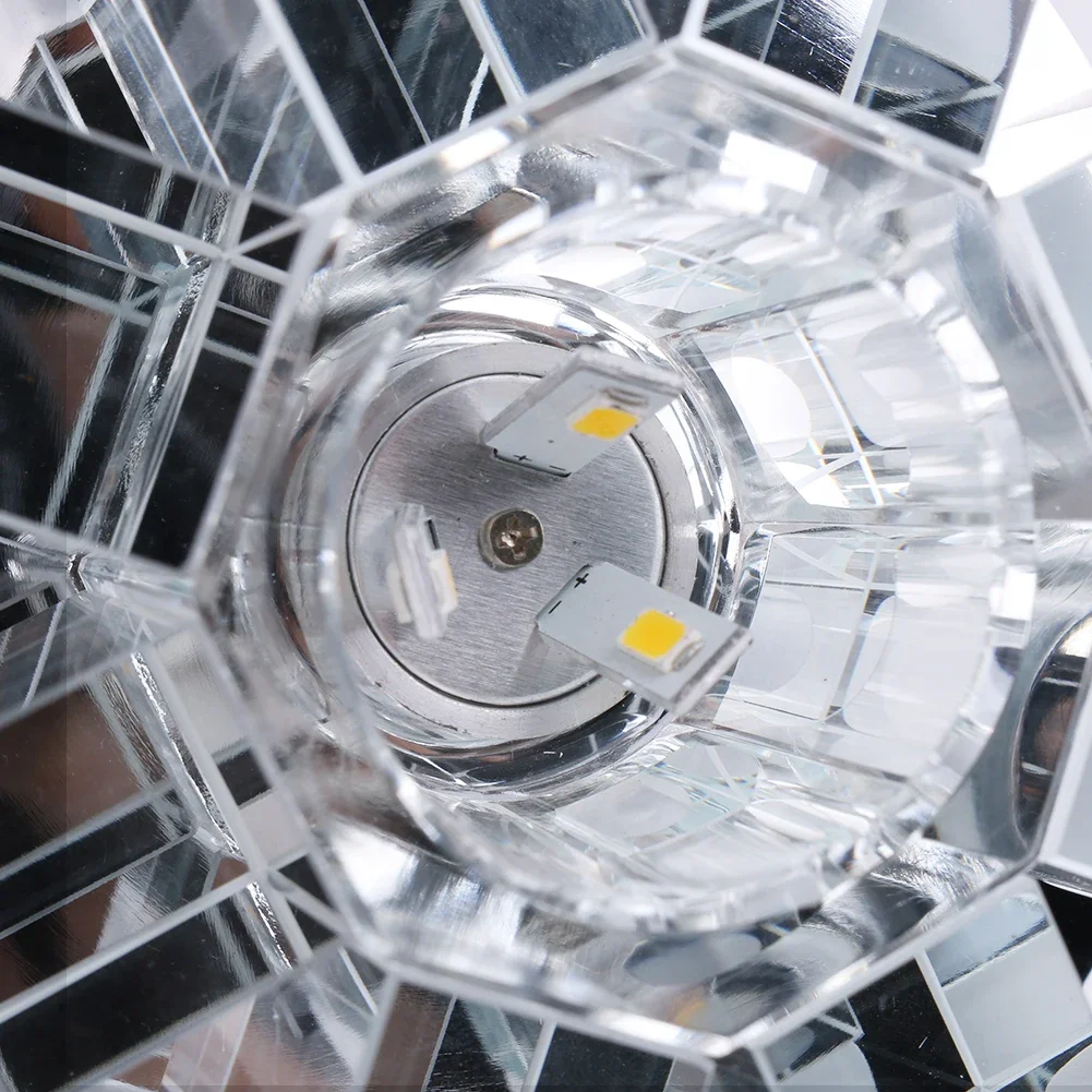 

Crystal Led Aisle Lights Super Bright Small Ceiling Light Round Entrance Lights Installed Corridor Lights Crystal Lamp