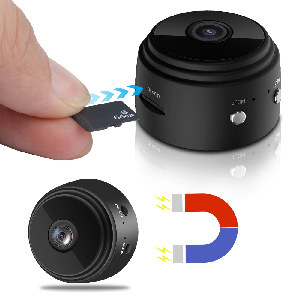 Mini caméra de surveillance IP WiFi HD 1080p, micro caméscopes sans fil, version nocturne, voix, vidéo, sécurité, maison intelligente, A9