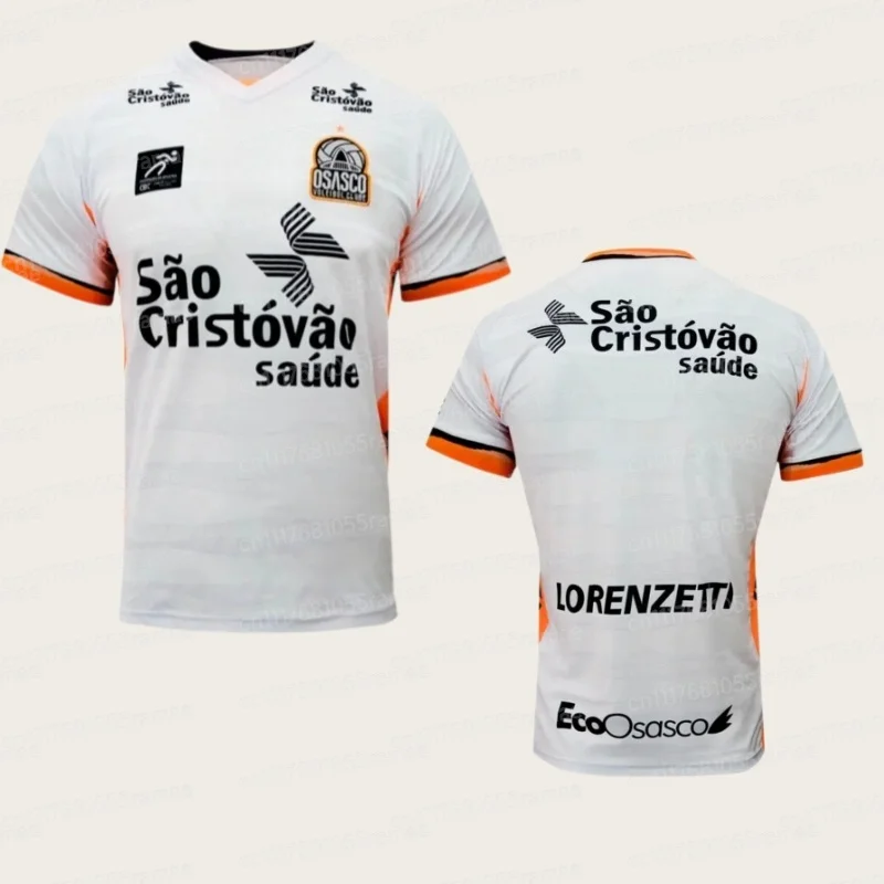 Brasilianisches Volleyball-T-Shirt mit Vollmuster, weich, atmungsaktiv, leicht, lässiges Freizeit-T-Shirt für Fans, Outdoor-Sport-Oberteil, Sport-T-Shirt – Detail 7