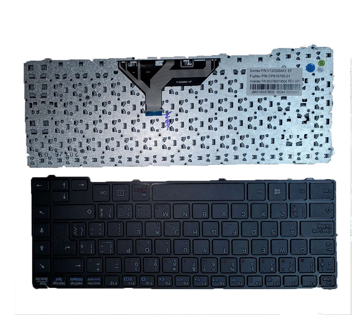 Imagem -02 - Siakoocty Novo para Fujitsu Lifebook Uh572 Uh55 Uh574 Uh554 cf Teclado p n 57949601 Ref Bcc1 V132326ak3 Cp615705-01 6037b0074504
