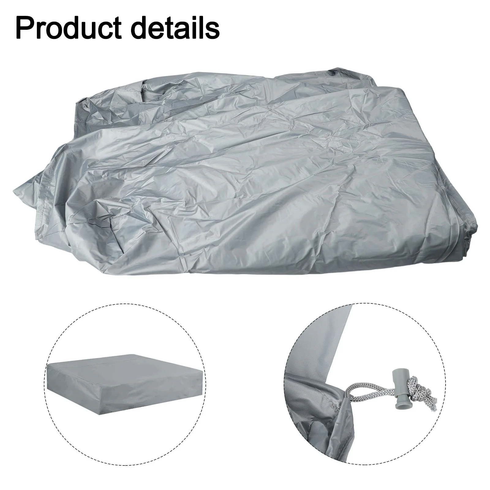 Dustproof Cover For Spa Shield Waterproof Cover 190T Waterproof Fabric Snug Fit Design for versatile Size Outdoor Use