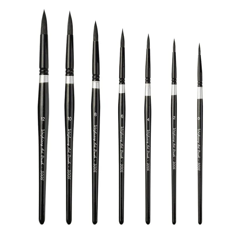 7 Packs of Black Swan Watercolor Pen Students Create Acrylic Oil Painting Hook Line Stroke Extra Fine Brush Art Supplies