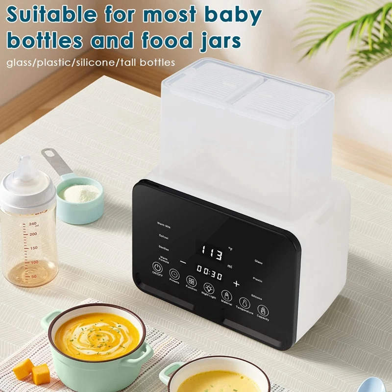 1 PCS Bottle Warmer Double Bottle Warmer For Breastmilk/Formula For All Bottles With Temperature Control EU Plug