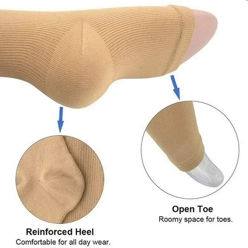 1 Pair Foot Anti-Fatigue Ankle Support Relief Pain Compression For Men Sock Women Thickening Sport Running Yoga Brace Sock