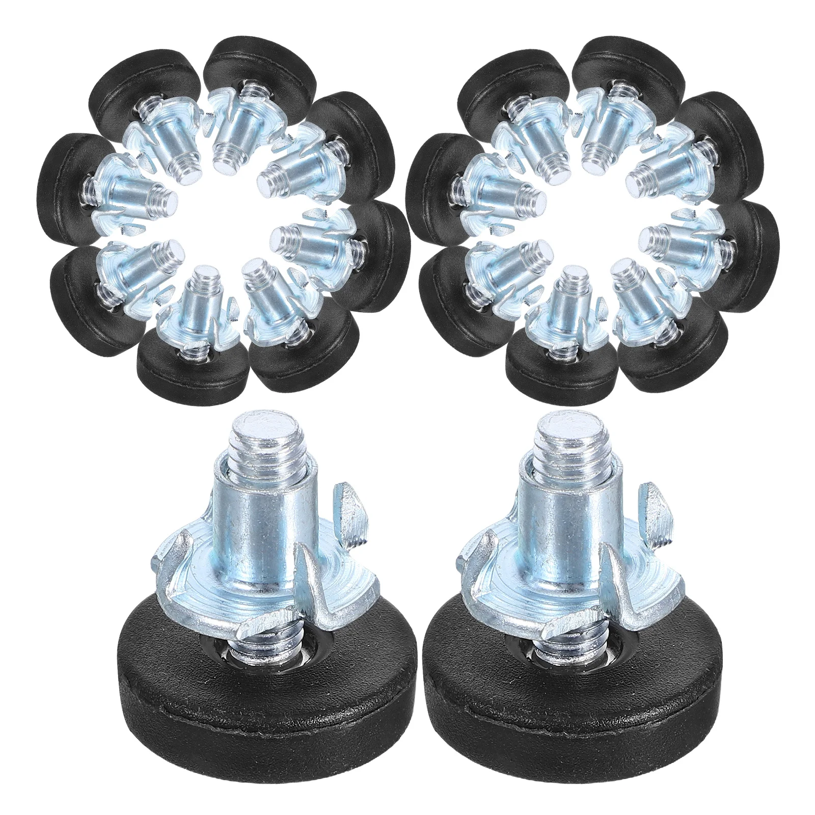 

24Pcs M6 Furniture Levelers Adjustable Feet Pads for Tables Chairs Cabinets Workbenches Stability and Safety Adjustable Foot Pad