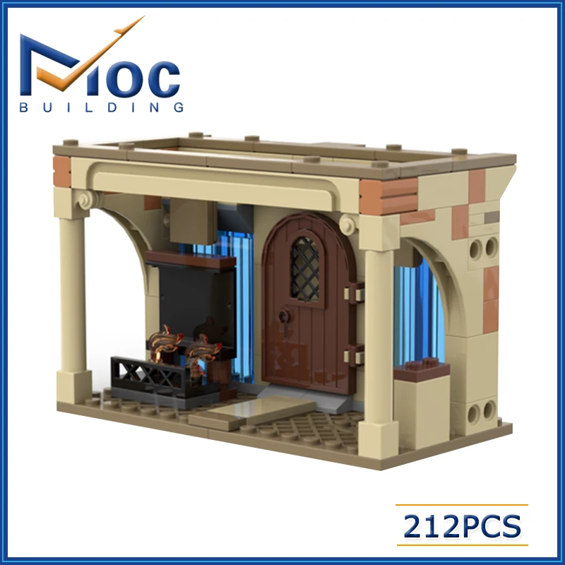 Classic Movie Series Scene Lounge Of Requirement Model MOC Building Blocks Collection Display Toys DIY Assemble Bricks Xmas Gift