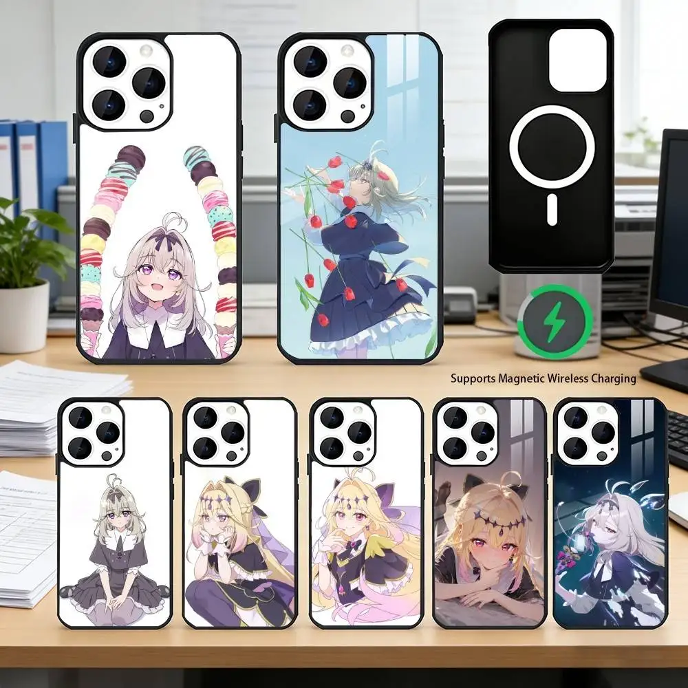 Luluka Moria Star Detective Precure Phone Case For iPhone17,16,15,14,13,12 Plus,Pro Supports Magnetic Wireless Charging