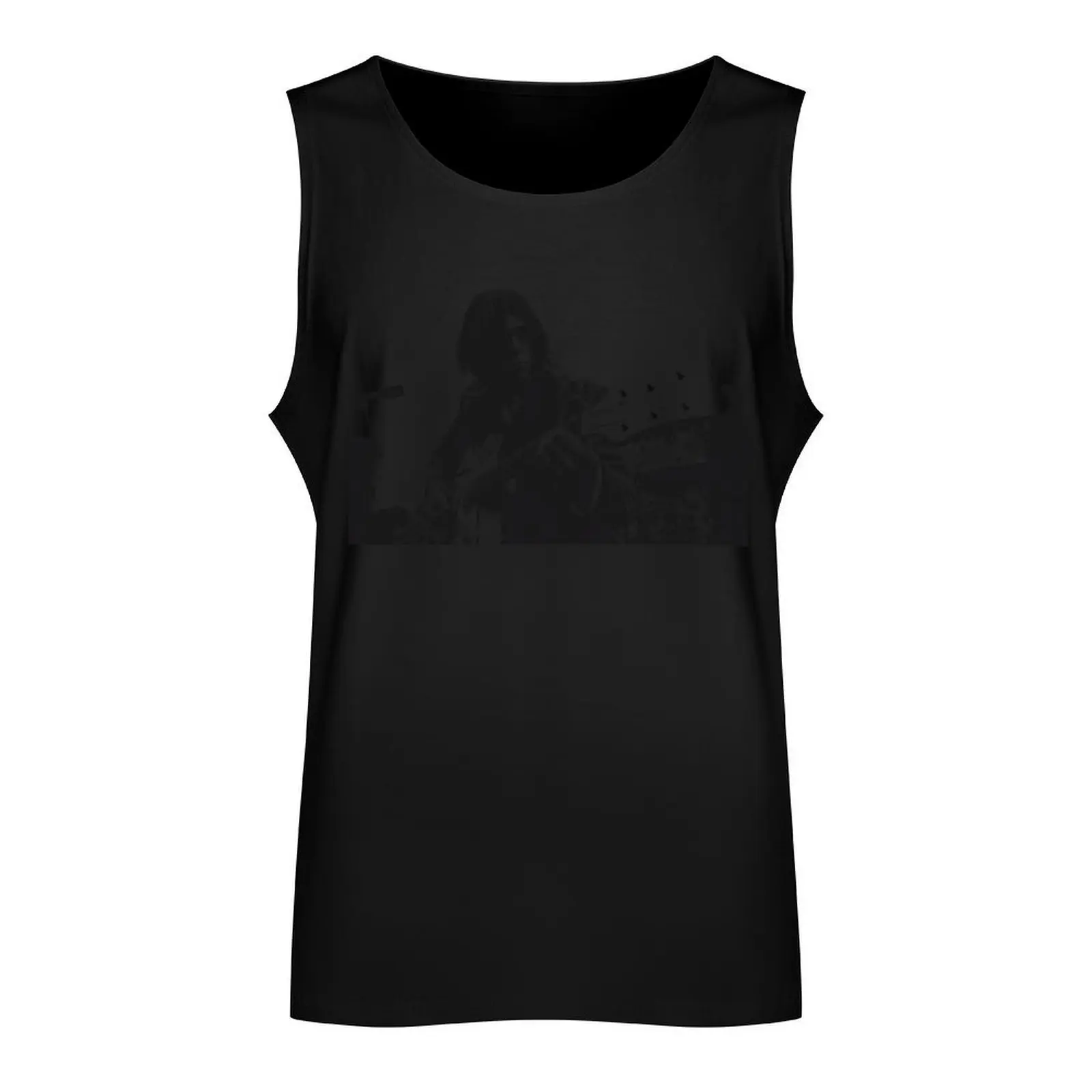 Neil Young - Vintage Pencil Drawing Style Tank Top Fitness men clothing tops