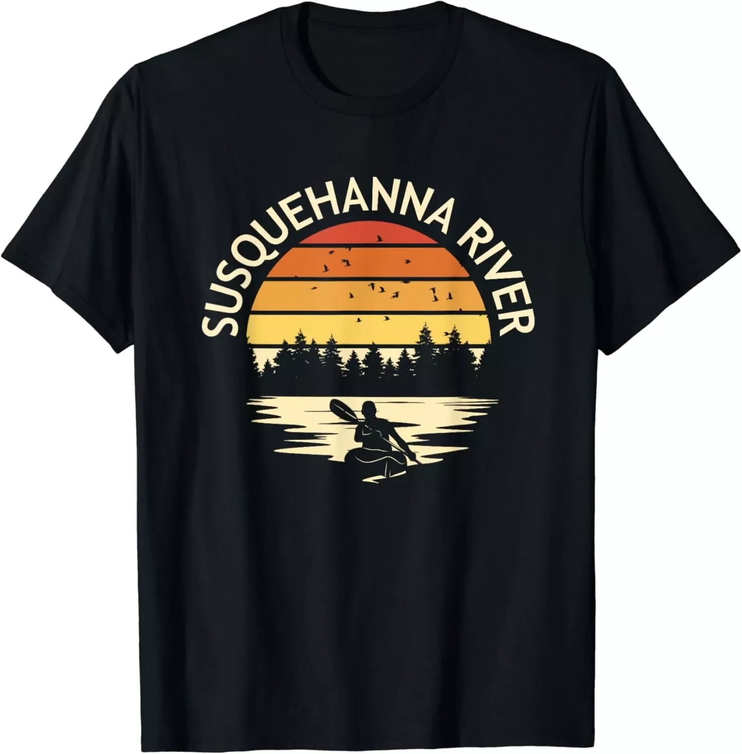 Susquehanna River Kayaking Kayaker Gift Men's Unisex Cotton T-Shirt Size S-5XL