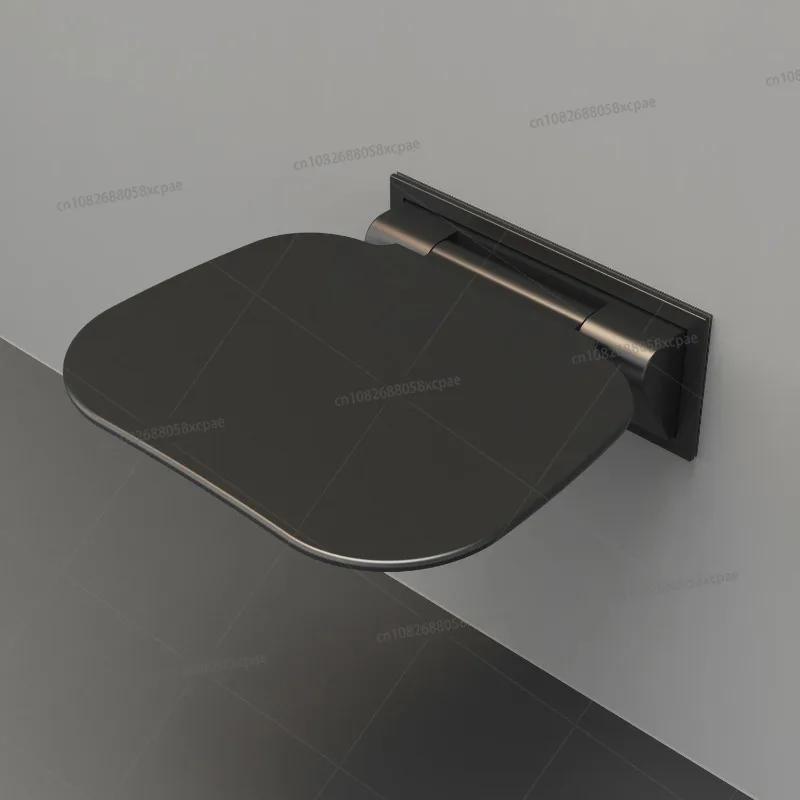 

Shower Seats with Matte Black Walls, Soft-close Dampers Installed, Stainless Steel Top and Durable Aluminum Base