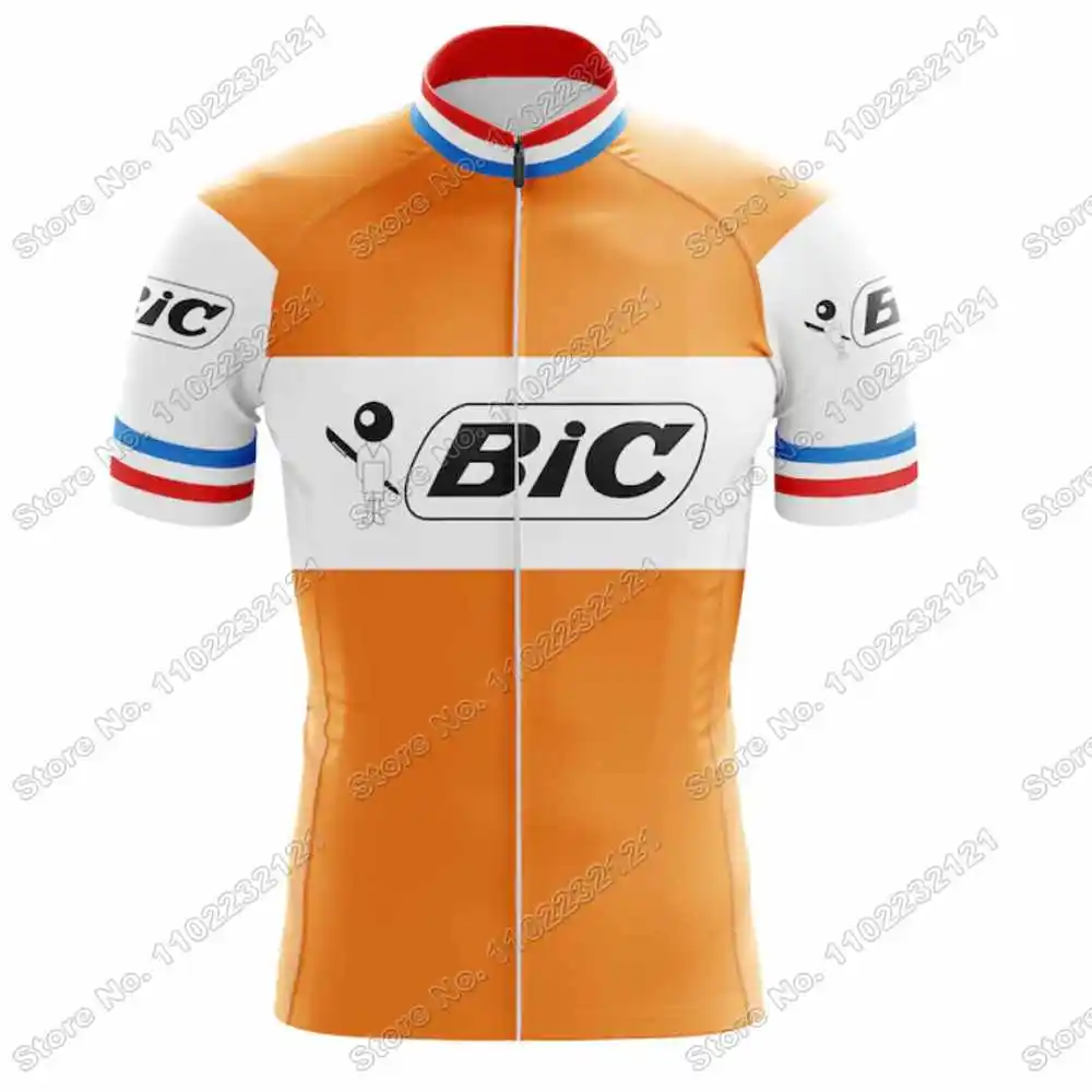 Retro Team Cycling Jersey Set Vintage Jacques Anquetil Cycling Clothing Men Road Bike Shirt Suit Aerobic Bicycle Bib Shorts