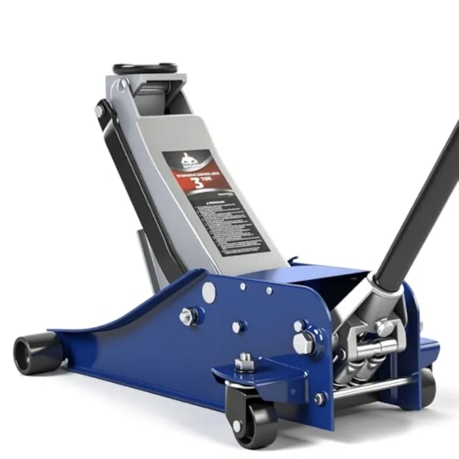 

3 Ton Floor Jack Hydraulic Car Jack Low Profile with Dual Pumps Quickly Lift Steel Service Jack 6600lbs