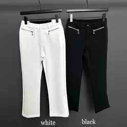 New women's golf cropped pants, autumn and winter golf sport cropped pants, comfortable, breathable, quick drying,