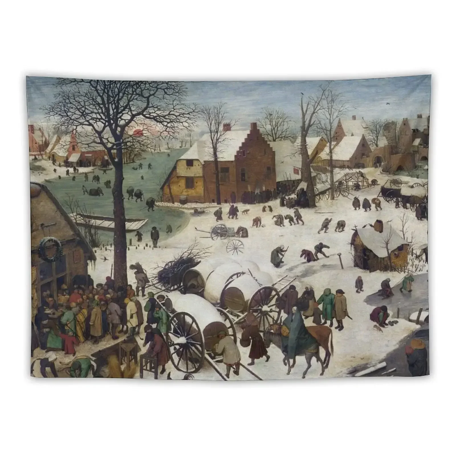 

The Numbering at Bethlehem - Pieter Bruegel the Elder Tapestry Wallpaper Bedroom Bedroom Decor Tapestry