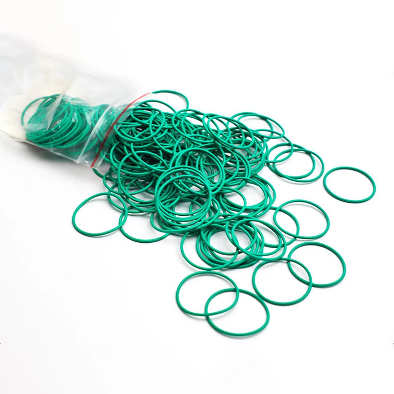 2/5/10pc CS:4mm 5mm OD:15~100mm Green FKM O-Ring Sealing Gasket Fluorine Rubber Washer Resistance High Temperature Oil-resistant