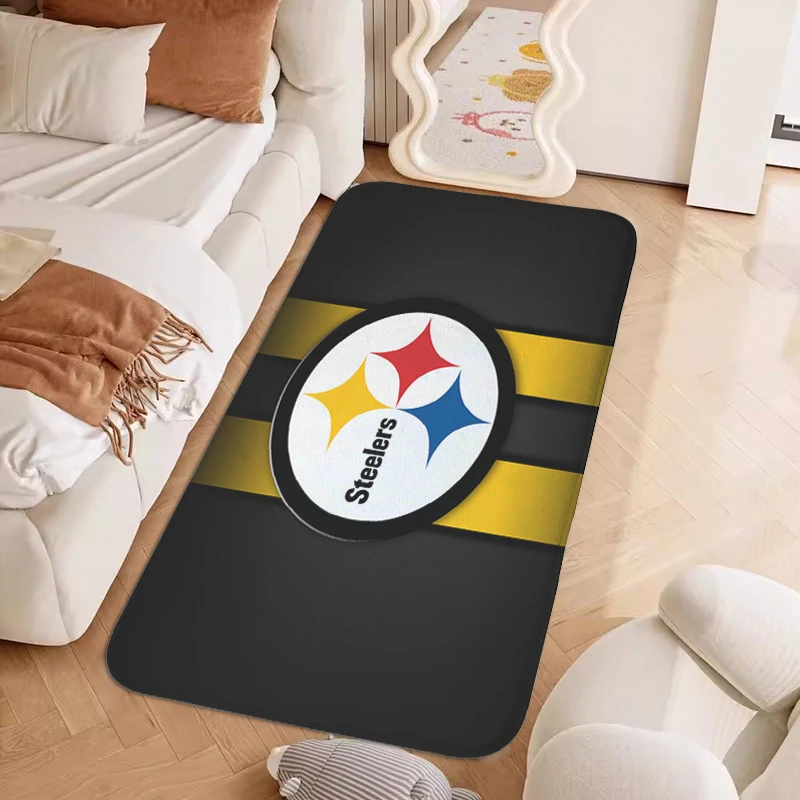 Bedroom Rug Slip-resistant G-Steelers Custom Doormat Entrance Door Bath Hallway Living Room Carpet Anti Slip Kitchen Floor Mat