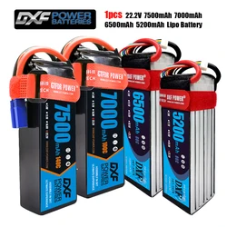 DXF-Batterie Lipo 6S, 22.2V, 7500mAh, 7000mAh, 6500mAh, 5200mAh, compte 90, compte 60 T pour FPV Drone, Airana Quadcopter, Bateau, Camion, Hélicoptère