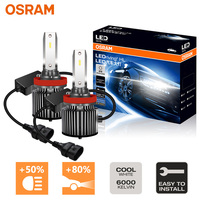 OSRAM LED H11 H8 H16 PGJ19 12V 50W CF Version Car Headlight 4000LM Power Bright 6000K White LED Upgrade Lamps Fog Bulbs D6211CW