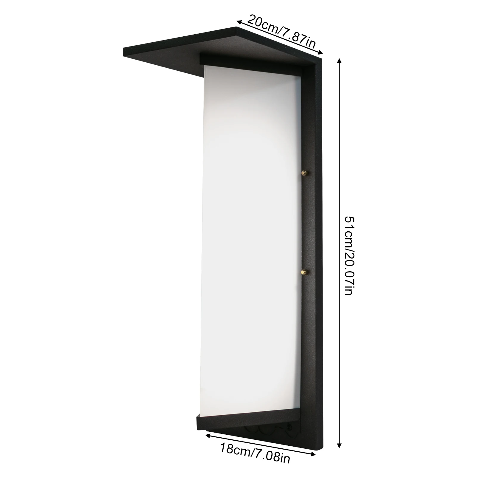 IP55 إضاءة مقاومة للماء في الهواء الطلق الجدار مصباح 24 فولت-220 فولت طويل الخطي الألومنيوم الإنارة مع ظلة لحديقة المرآب الشرفة الإضاءة #4